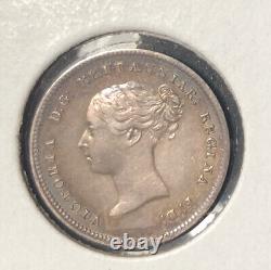 1859 BRITAIN 4 PENCE Proof Like HIGH GRADE Silver Coin-Victoria-Mintage=4158