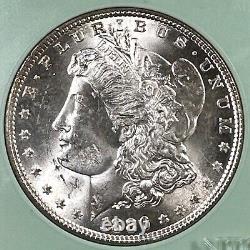 1886 $1 Morgan Silver Dollar, High Grade in NTC Holder (77160)