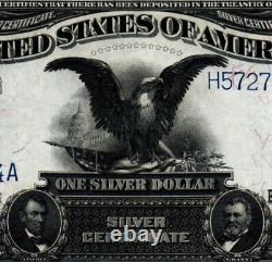 1899 $1 HIGH GRADE AU+ BEAUTIFUL Large Size Black Eagle Silver Certificate