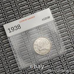 1938 Canada Silver 25 Cents UNCIRCULATED Coin High Grade MS/BU #coinsofcanada
