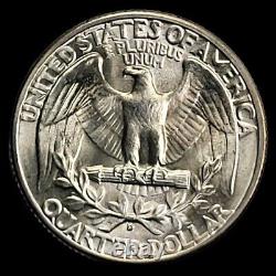 1941- D/D Washington Silver Quarter? SUPER GEM BU HIGH GRADE? MS++ BLAST WHITE