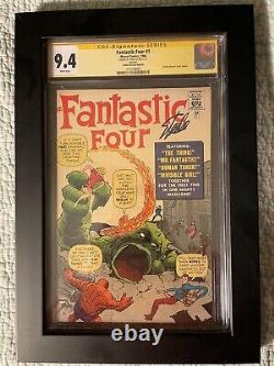 1 Fantastic Four GRR High Grade CGC 9.4 SS SIGNED BY Stan Lee with UV Frame
