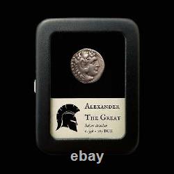 Alexander The Great Silver Drachm, High Grade 336 to 167 BCE, With Display Box