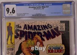 Amazing Spider-Man #57 CGC 9.6 Ka-Zar- Scarce in High Grade