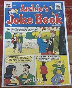 Archie's Joke Book 37 High Grade Boarded Silver Age 1958