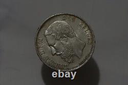 Belgium 5 Francs 1867 Silver High Grade B50 #z4831