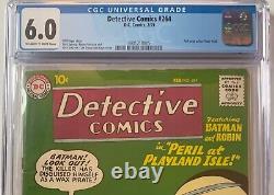 CGC 6.0 Detective Comics #264 Batman High Grade 1st Flash 105 ad