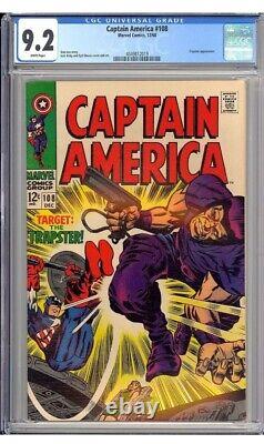 Captain America #108 High Grade Silver Age 1968 CGC 9.2 Tough In This. Grade