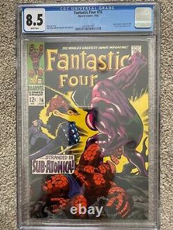 Fantastic Four #76 Cgc 8.5 Vf+ Wp Silver Surfer Psycho-man, Galactus High Grade