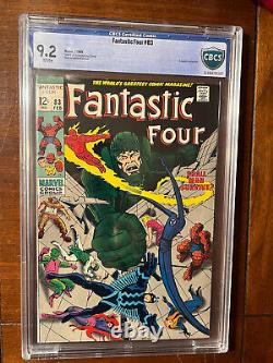 Fantastic Four #83 2/69 Cbcs 9.2 White Nice High Grade