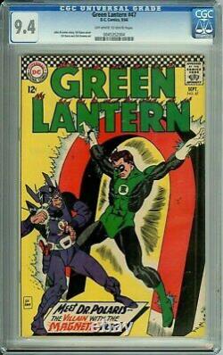 GREEN LANTERN 47 CGC 9.4 KANE ART RARE in HIGH GRADE DC Comics Silver Age 1966
