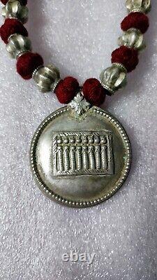 Handmade Vintage Rare Real Old High Grade Silver Seven Sister Guardian Necklace