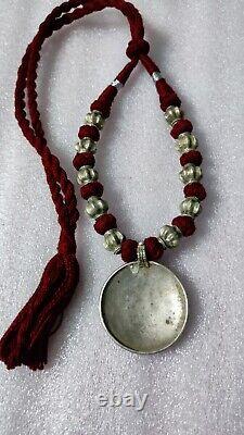 Handmade Vintage Rare Real Old High Grade Silver Seven Sister Guardian Necklace