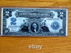 High Grade Crisp 1899 $2 Two Dollars Silver Certificate MINI PORTHOLE R1
