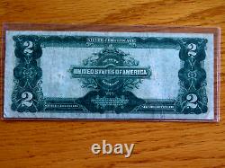 High Grade Crisp 1899 $2 Two Dollars Silver Certificate MINI PORTHOLE R1