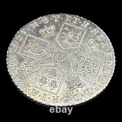 High Grade George 111 1787 Sterling Silver Shilling Coin Toning