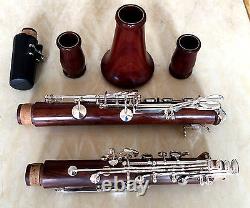 High grade rosewood Bb key clarinet silver plated keys 17 keys by Eastern music