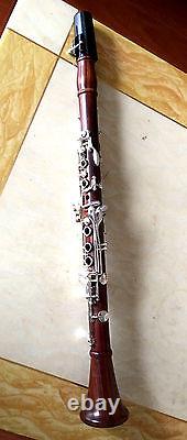 High grade rosewood Bb key clarinet silver plated keys 17 keys by Eastern music
