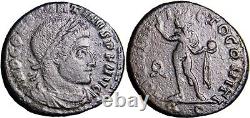MUCH SILVERING & Rare Constantine I. AD 310-337. Æ Follis Wreath RQ Roman Coin