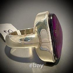 Nwt Native American High Grade Sugilite Sterling Silver Ring Size 8.5