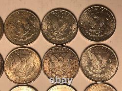 Roll of 20 Morgan Silver Dollars High Grade BU Coins All Pre'21 Dates