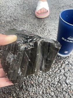 Silver Obsidian Stone Rough Raw Chunk, High Grade A Quality Healing Crystals