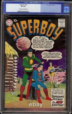 Superboy # 74 CGC 8.0 CRM/OW (DC, 1959) Scarce in high grade