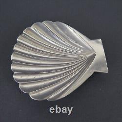 Vintage. 950 High-grade Silver Shell Shaped Dish