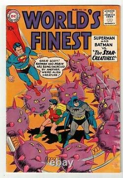 WORLD'S FINEST #108 (VF) Superman! Batman! Robin! High Grade! 1960 DC Silver-Age