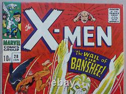 X-MEN #28, KEY ISSUE WITH 1st APPEARANCE OF BANSHEE, HIGH GRADE SILVER AGE