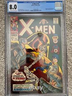 X-men #33 Cgc 8.0 Vf Ow-w Pages Classic Juggernaut Cover, Dr. Strange High Grade