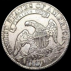1832 Demi-dollar en argent à buste coiffé en très bon état, vieille pièce américaine (183)