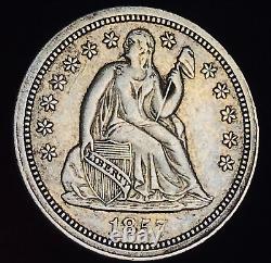 1857 Dime Liberté assise 10c État de haute qualité Choix 90% Argent Pièce de monnaie américaine CC17136