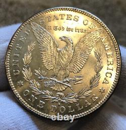 1878 S Morgan Silver Dollar PL Champs Hauts CHOIX Grade BU/UNC 1ère année