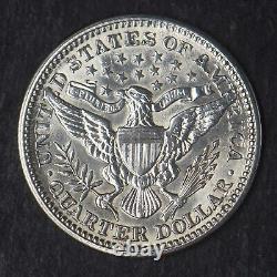 1914-P Barber quart de dollar en argent de 25 cents de haute qualité COINGIANTS