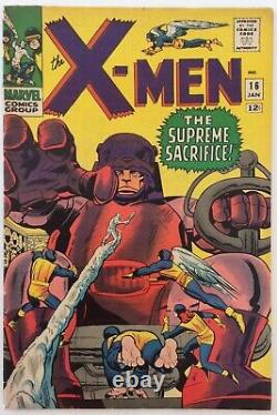 Âge d'argent de Marvel X-men # 16 Vf- 7.5 Haute qualité 1966