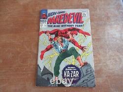 Daredevil n°24 Marvel L'Âge d'Argent Classique de Gene Colan Couverture de Ka-zar En Excellente Condition