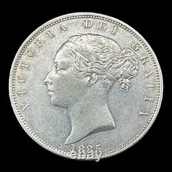 Demi-couronne en argent sterling de haute qualité de l'époque victorienne 1885