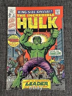 Incroyable Hulk Annuel #2 (1969) Spécial King-Size en Haute Qualité VF/NM 9.0