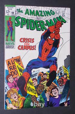 Incroyable Spider-man 68 L'âge d'argent Incroyable Haute Qualité Marvel Comics