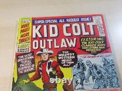Kid Colt hors-la-loi #130 Marvel Argent Western de haute qualité Double taille Difficile à évaluer