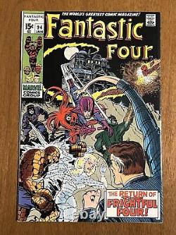 Les Quatre Fantastiques #94/Comic Book Marvel de l'Âge d'Argent/1ère Agatha Harkness/VF
