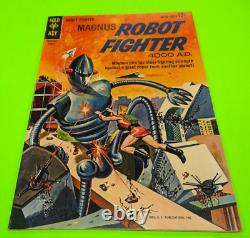 Magnus Robot Fighter #3 VF+ 8.5 Haute Qualité 1963 Gold Key Silver Age Russ Manning