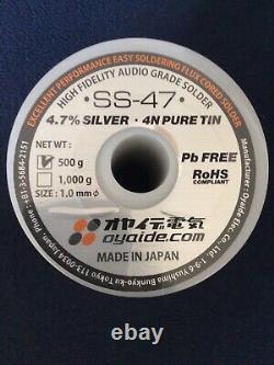 Oyaide SS-47 Soudure d'argent de qualité audio haute fidélité 500g SS-47-500 en provenance du Japon
