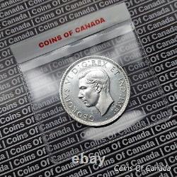 Pièce d'un dollar canadien en argent de 1946 non circulée de haute qualité MS/BU 1$ #piècesducanada
