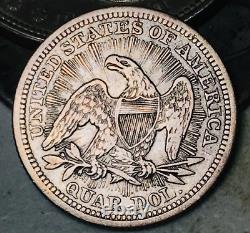 Pièce de monnaie américaine en argent de haute qualité de 25C RAYS ARROWS, Quart de liberté assise de 1853 CC19875