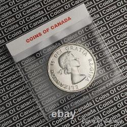 Pièce de monnaie de 1 dollar en argent du Canada de 1954 en état hors-circulation de haute qualité #piècesducanada