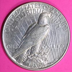 Pièce de monnaie en argent de haute qualité de la Paix de la Liberté de 1927, exactement comme sur les photos, beaucoup de lustre 77.