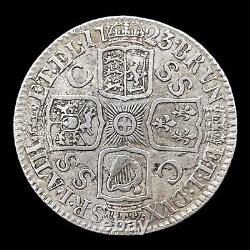 Pièce de monnaie en argent sterling George 1 de haute qualité de 1723 d'un shilling