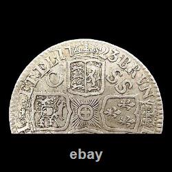 Pièce de monnaie en argent sterling George 1 de haute qualité de 1723 d'un shilling